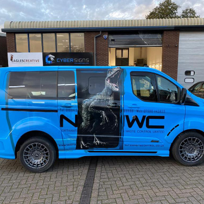 new blue van